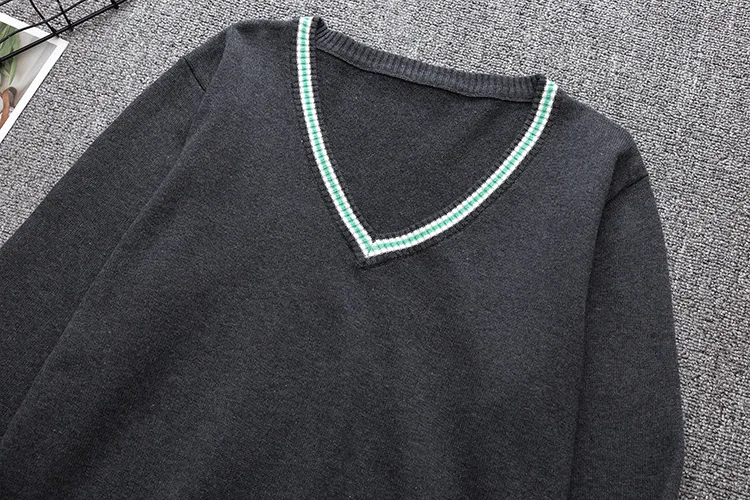 2019 New Sweater Slytherin Ravenclaw Hufflepuff Long Sleeve Sweater V-neck All-match Unisex Daily Clothes Cosplay Costumes