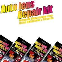Kit de película de reparación de cristal cubierta de lámpara de hendidura Universal lámpara trasera resistente a arañazos adecuada para luces de coche, Etc.