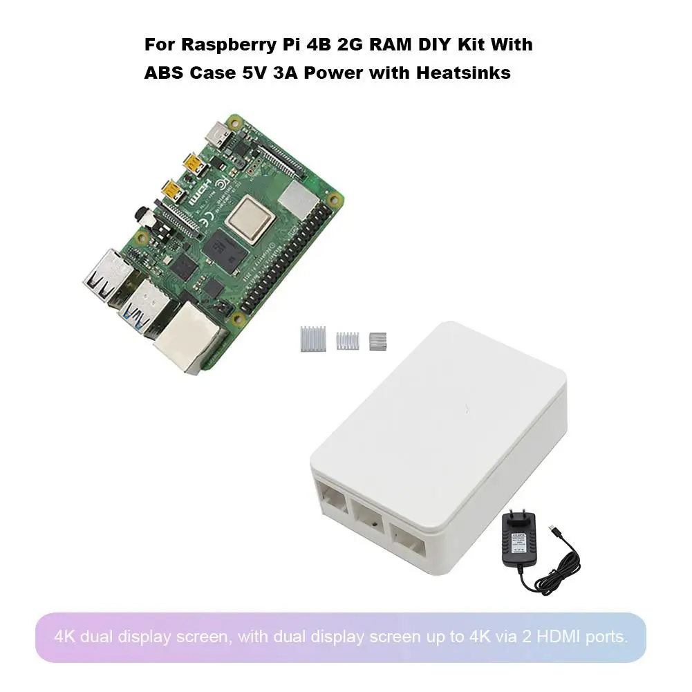 Для Raspberry Pi 4 2G ram модель поколения B компьютерная материнская плата для разработки двойной экран 4K выход двухдиапазонный Wi-Fi Bluetooth