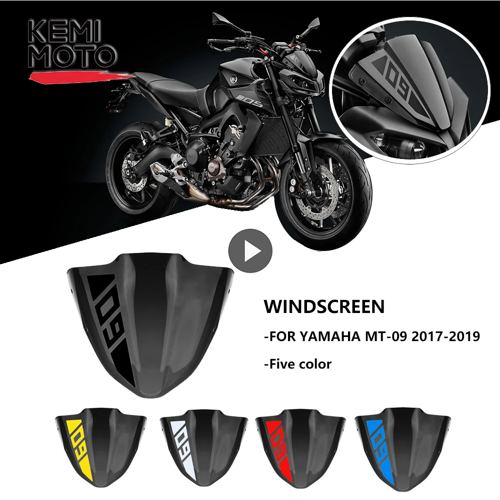 Для Yamaha MT 09 MT09 лобовое стекло 2017 2018 2019 2020 аксессуары для мотоциклов FZ FZ09