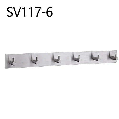 GAPPO Robe Hooks 5 clothes hook stainless steel Hooks Wall mount Tower Holder Bathroom Wall Mount Multi-functional Towel Hanger SV117-6