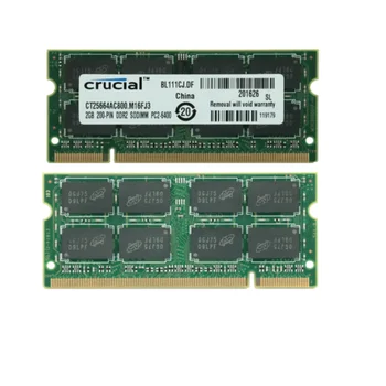 

Original For Crucial 4/8GB DDR2 PC2-6400S 800MHz 200Pin Laptop SODIMM Memory RAM