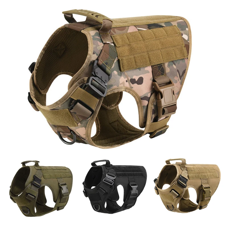 No Pull Harness For Large Dogs Military Tactical Dog Harness Vest