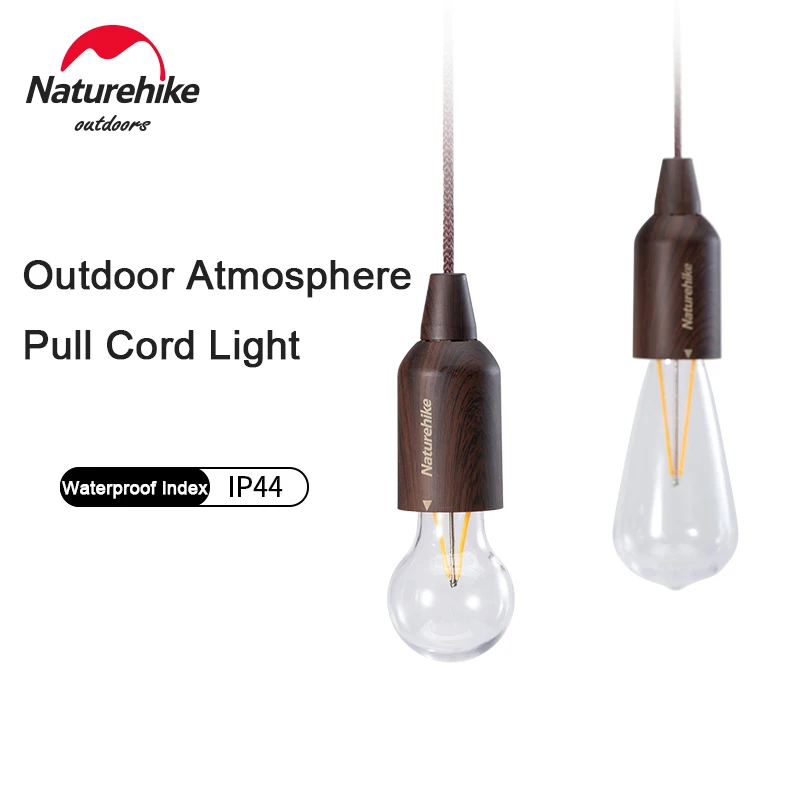 

Naturehike Outdoor Pull String Light Portable Camping Tent Lamp Recharge Battery 2-Style Waterproof Atmosphere Light Ultralight