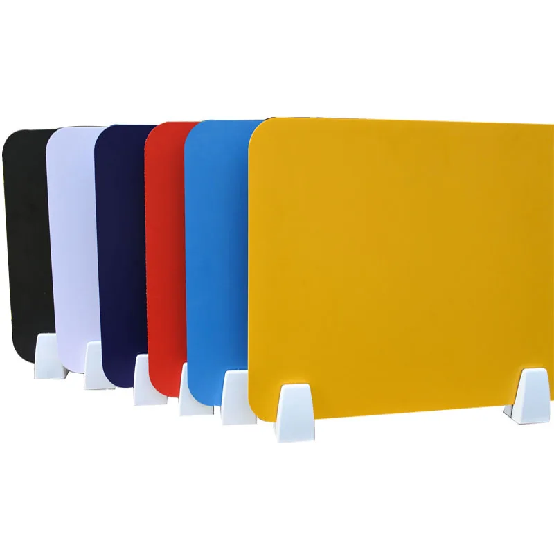 

Office Desk Table Acrylic Partition Screen with Fixed Clamps Desktop Baffle Table Separator Student Examination partition screen