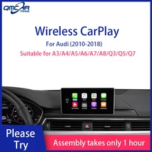 QMCAR беспроводной Apple CarPlay для Audi 2010-2018A3/A4/A5/A5/A6/A7/Q3/Q5/Q7 с 3g+ MMI Android Auto/Car play