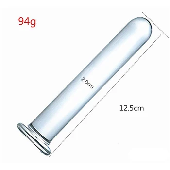 125mm Long Anal Plug Glass Buttplug Men Prostate Massage Sex Toys Women Dildo Cristal Butt Plug Masturbator Anal Massager 2