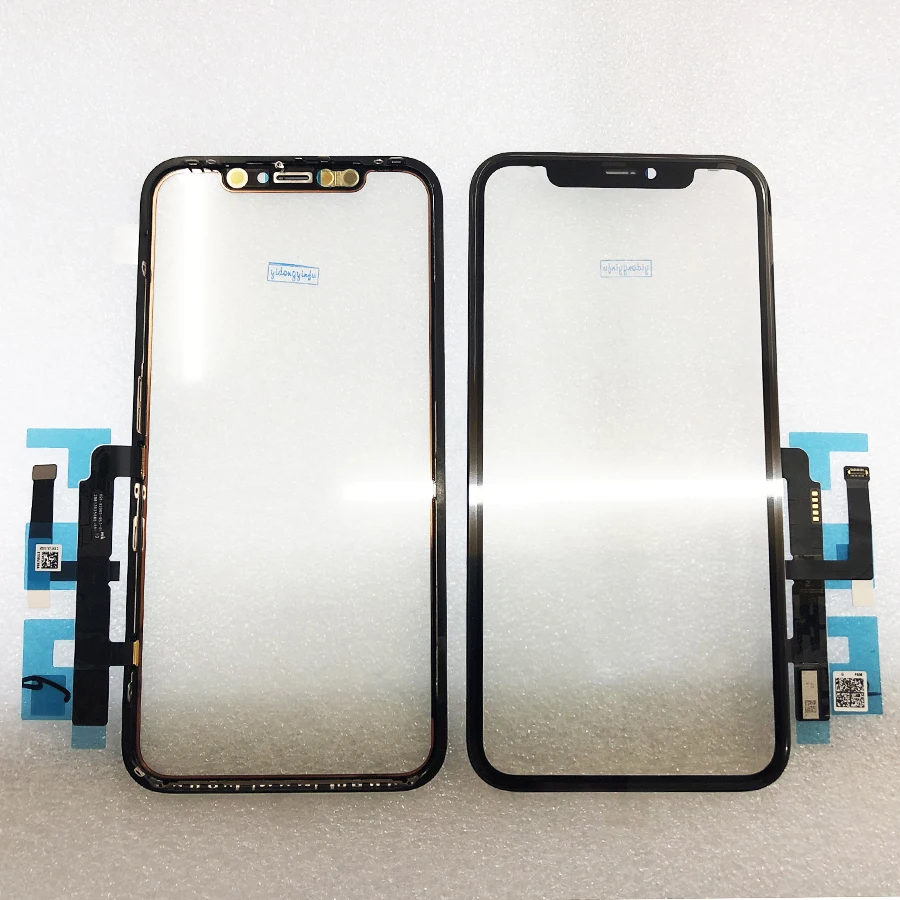 Оригинальное качество lcd дисплей сенсорный экран передняя внешняя стеклянная панель с гибким кабелем для iPhone 11 запасные части
