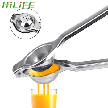 

HILIFE Manual Citrus Juicer Hand Orange Lemon Fruit Press Squeezer Juicer Machine Stainless Steel Manual Juicer