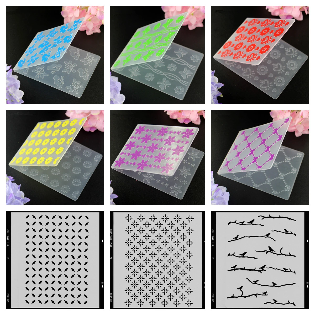 Embossing Folder Stencils Plastic Template Molds Paper Cards Making Scrapbooking Embossing Folder Stencils Plastic Template Molds Paper Cards Making Scrapbooking