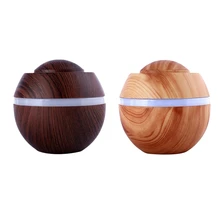 2x 500Ml USB Air Aroma Humidifier Ultrasonic Led 7 Color Changing Essential Oil Diffuser Mini Humidifier Car Office Living Room