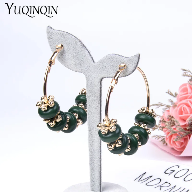 Винтажные Очаровательные Элегантные Круглые цветной металлический серьги для