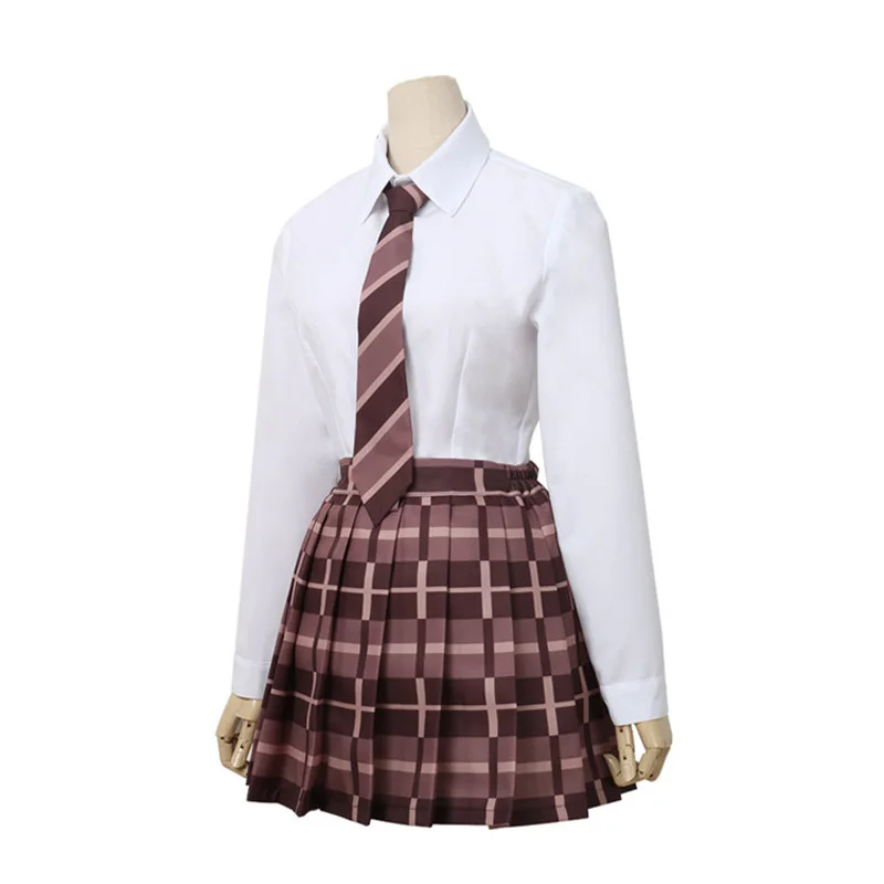Imai Lisa Cosplay Costume BanG Dream! Roselia Cosplay Wig High School Girl JK Uniform Suit Halloween Party 0 (8)