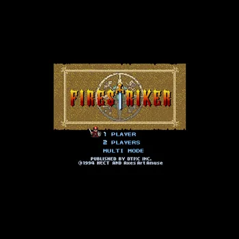 

Fire Striker USA Version 16 bit Big Gray Game Card For NTSC Game Player