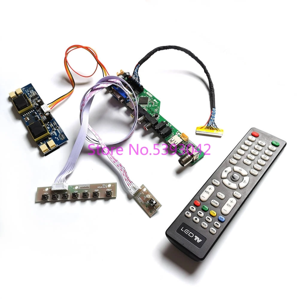 Подходит для LM170E01 (G5)/(A6)(K1)/(A6)(K3) VGA HDMI AV USB Remote TV 1280*1024 4CCFL 30 контактный LVDS аналоговый