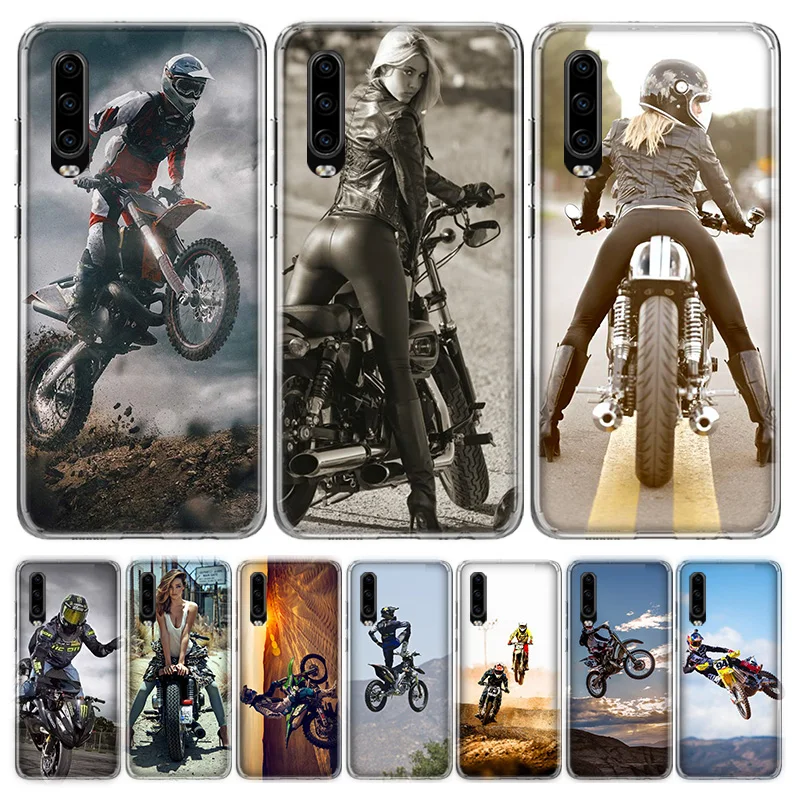 

Motocross moto cross dirtbikes Phone Case For Huawei P40 P30 P20 P10 Mate 10 20 30 Lite Pro P Smart Z Plus 2018 2019 Cover Coque