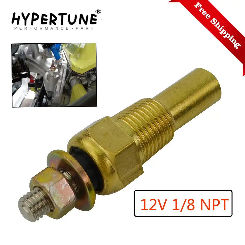 2/" 52mm Car Truck Oil Temp Gauge Temperature ℉ Meter 1//8 NPT Sensor 7 Color 12V