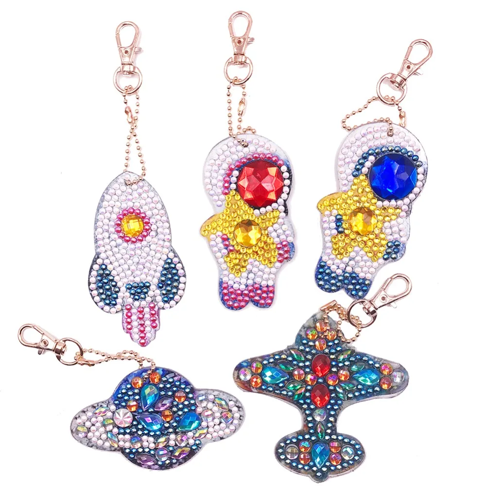 Брелок с бриллиантами 5D DIY единорог стиль алмазная живопись ювелирные изделия рождественские подарки специальная форма алмаз - Цвет: DS012