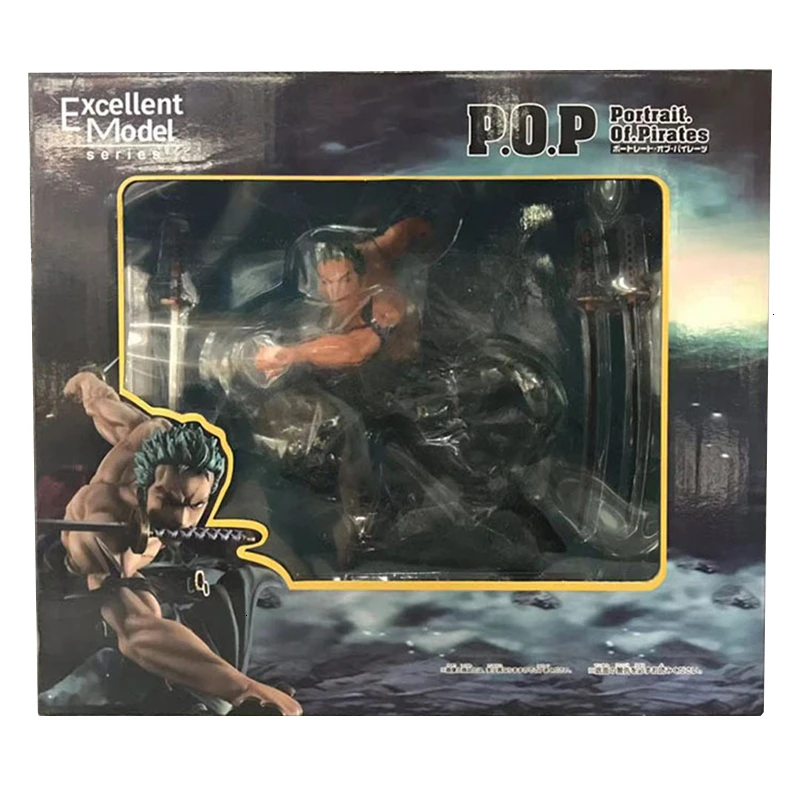 Цельная фигурка GK Roronoa Zoro, три ножа, битва, Ver 17 см, ПВХ, аниме, коллекция моделей, изысканное украшение, Figma
