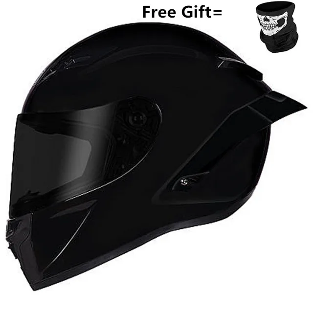 Dual Visor Dot Skull Pattern 