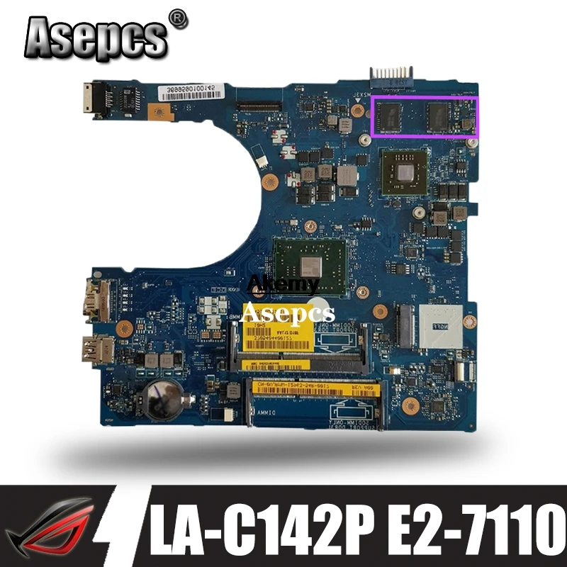 

CN-0PDGN4 PDGN4 FOR DELL inspiron 5455 5555 laptop motherboard AAL12 LA-C142P REV:1.0(A00) E2-7110 CPU mainboard