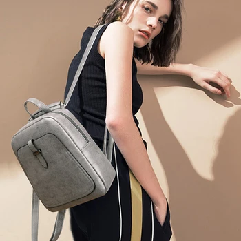 

New Women Backpacks Bags PU Backpack Small Backpack Leisure PU Shoulder Bag Female Student Bag Korean Fashion Bag