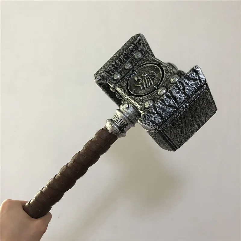 

1:1 Wow Destroy Hammer Cosplay Weapon Hammer Game Warcraft Role Safety PU Material Figure Model Kids Gift Decoration 54cm