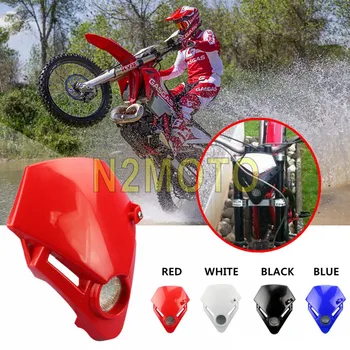 

4-Color LED Motorcycle Front Headlight Lamp Version for Gas Gas TXT Pro EC 280 125 250 300 Racing Bike Motocross Red Headlamp