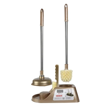 

Toilet Cleaning Brush Set Toliet Bowl Brush Toilet Plunger Crevice Cleaning Brush Kit P7Ding