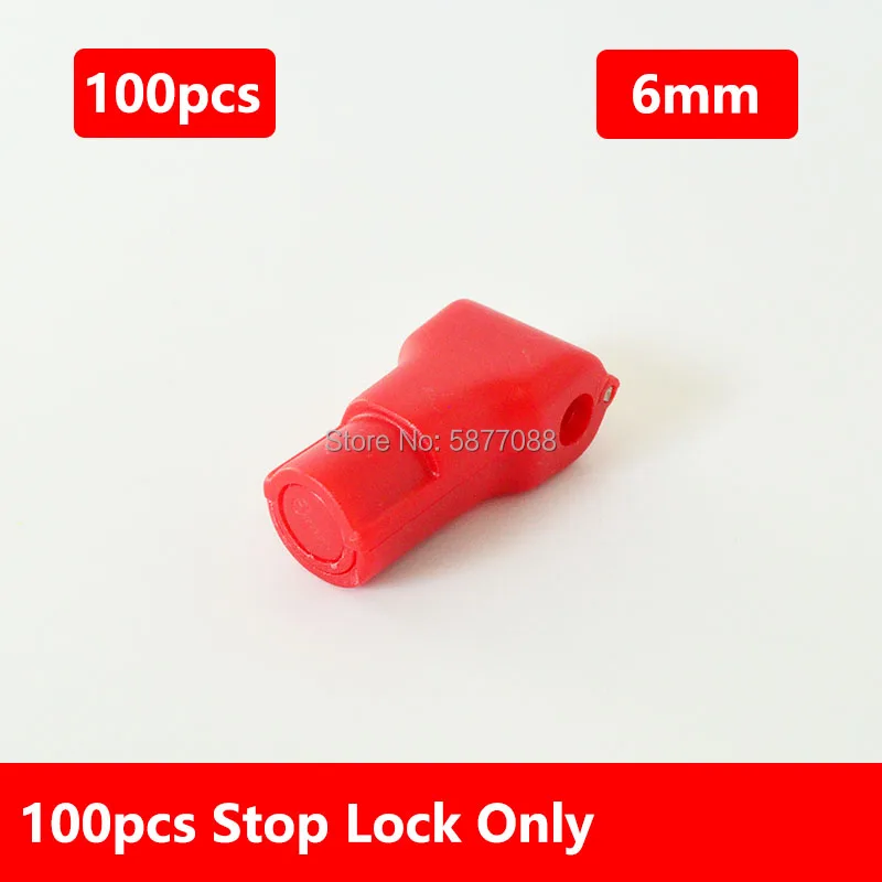 102pcs Stop Lock For Hanging Merchandise On Hooks Display Peg Hook Security Little Red Lock 6mm