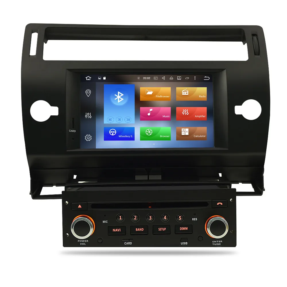 Perfect 7" Android 9.0 Car Radio GPS Navigation Multimedia Stereo Headunit For Citroen C4 C-Triomphe C-Quatre 2004-2009 Auto DVD Player 1