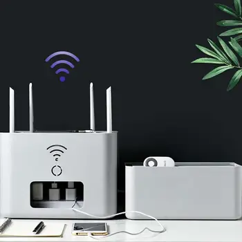 

Router Storage Box Plug-in Board Power Cord Finishing Box Household Plug Socket Charger Hidden Box