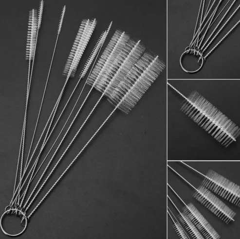 10 шт./компл. многофункциональные инструменты Щетка с нейлоновой трубкой волос спрей для кисточки горшки бутылки ликера инструменты для чистки Щетка