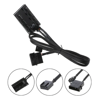 

1 To 8 4-Pin Molex TX4 PWM CPU Cooling Fan Splitter Adapter Braided Power Cable