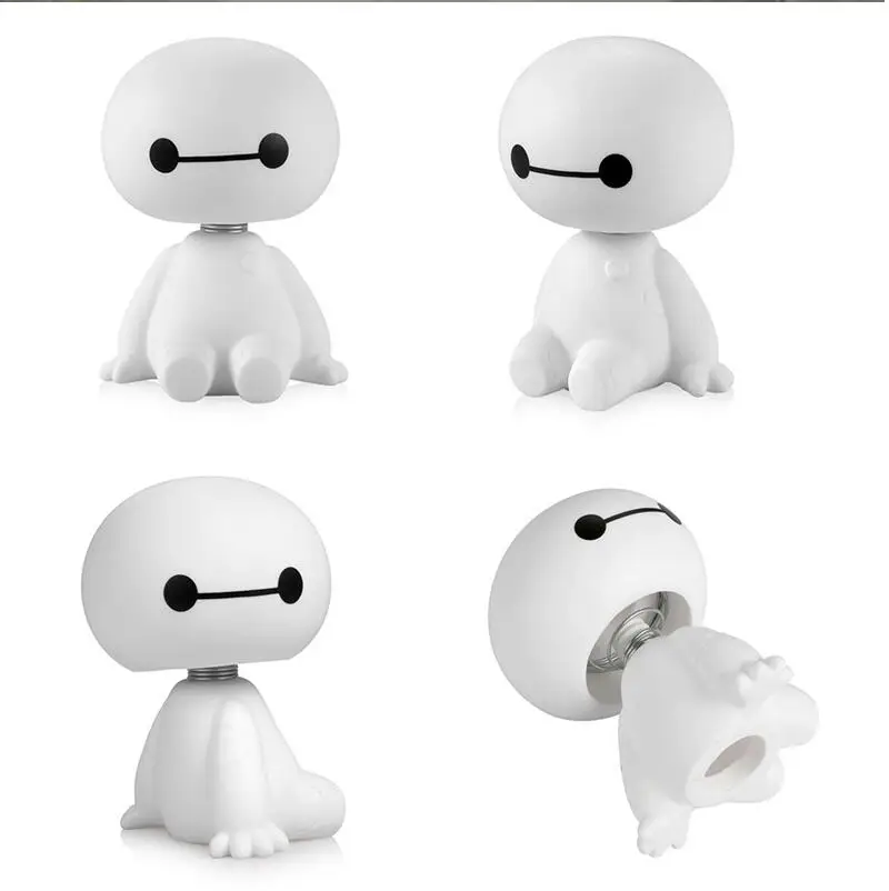 Робот Baymax с милой виброголовкой украшение автомобиля аксессуары подарок