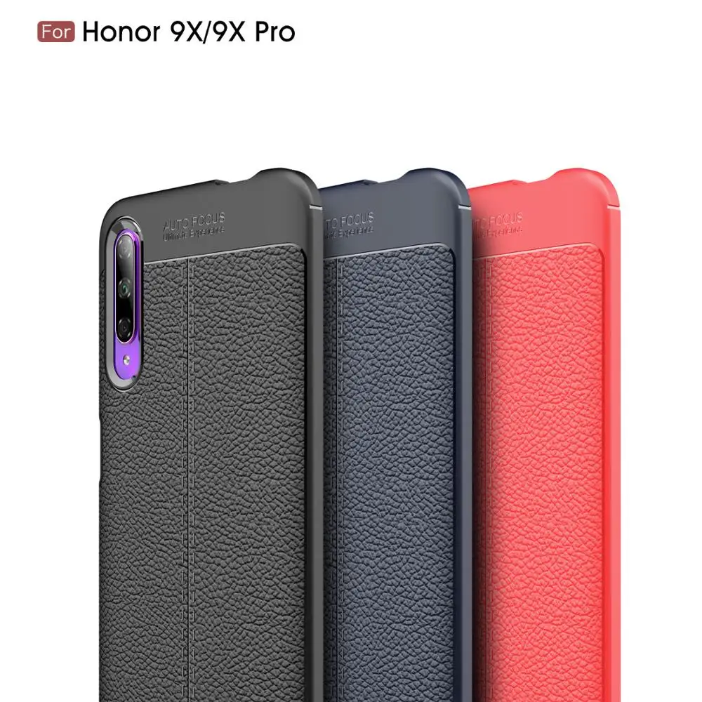 

Carbon Fiber Case For Huawei Honro 9X / Huawei Honor 9X Pro Case Soft Cover For Honor 9X Phone Cases Coque Fundas Etui Capa