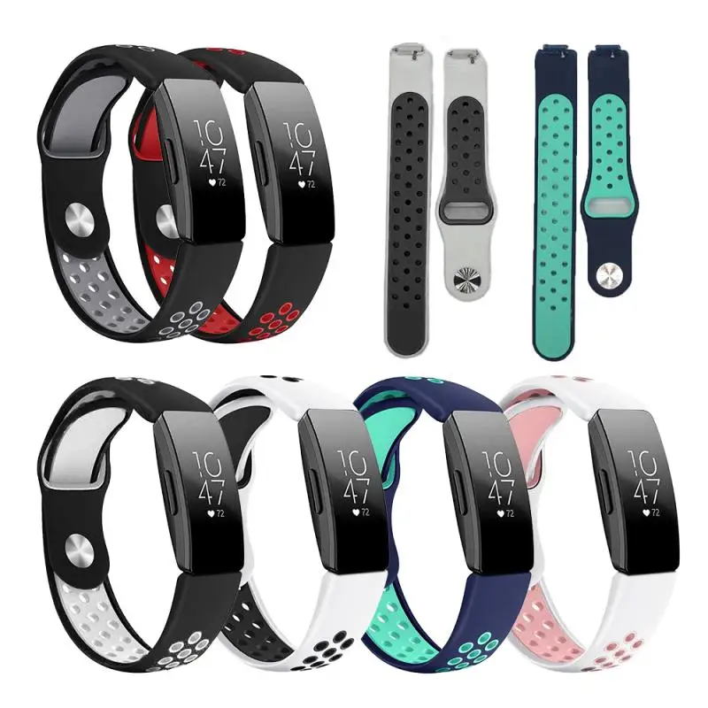 Ремешок для Fitbit Inspire HR ACE2 двухцветный носимый силиконовый ремешок из ТПУ наручных