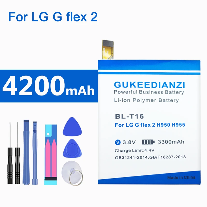BL-T16 аккумулятор большой емкости для телефона LG G Flex 2 H950 H955 H959 LS996 US995 4200 мАч +