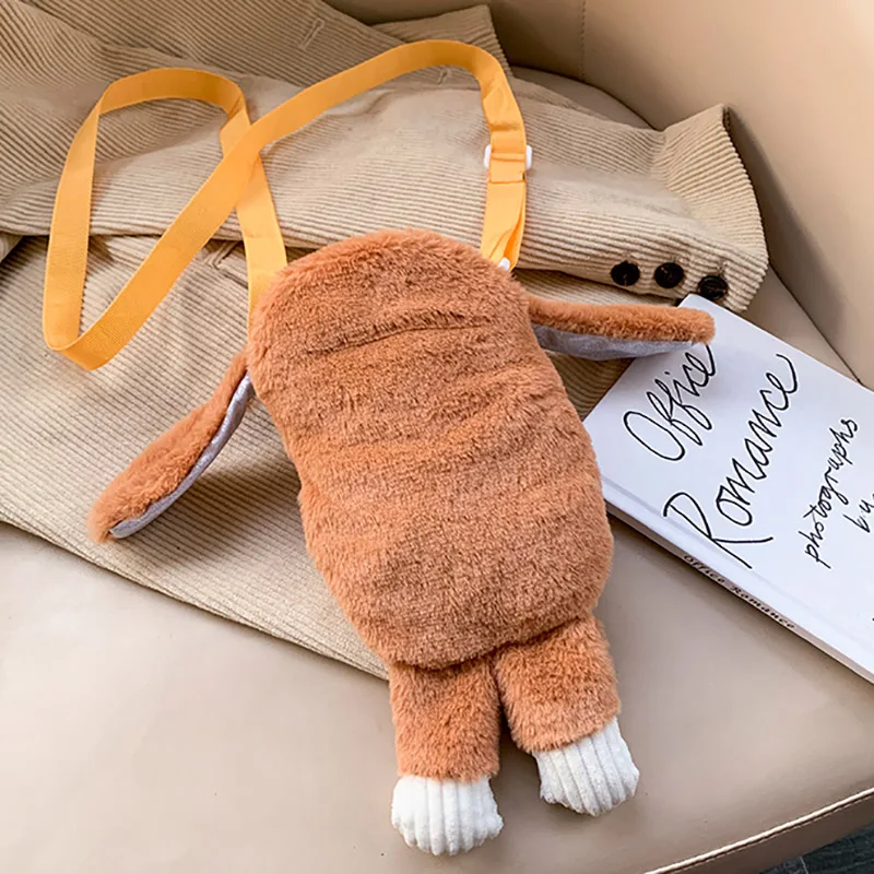

Children Girls Cute Plush Rabbit Design Cross-body Handbag Bags Shoulder Messenger Bag 2020