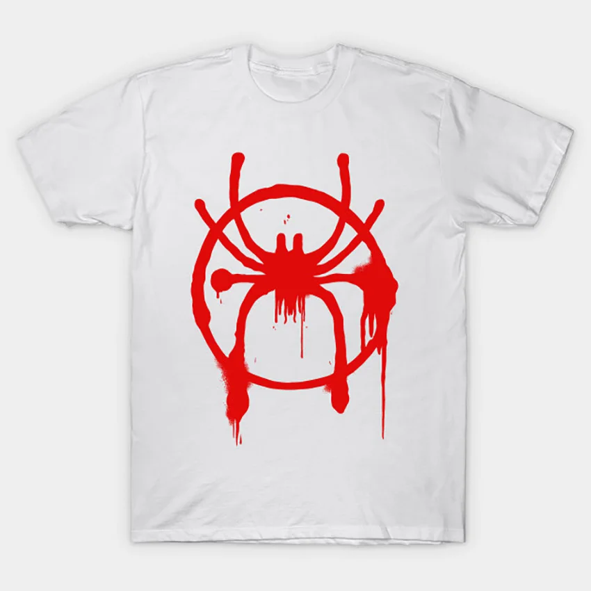 Spider-Man-Into The Spider-Verse-Spray paint logo футболка с рисунком Человека-паука Человек-паук Майлз Моралес спайдергвен