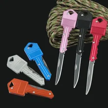 2021 Hot Mini Camping Key Ring Folding Blade Knife Portable Hunting Fold Knife Survival Pocket key Chain Knife Outdoor Tools
