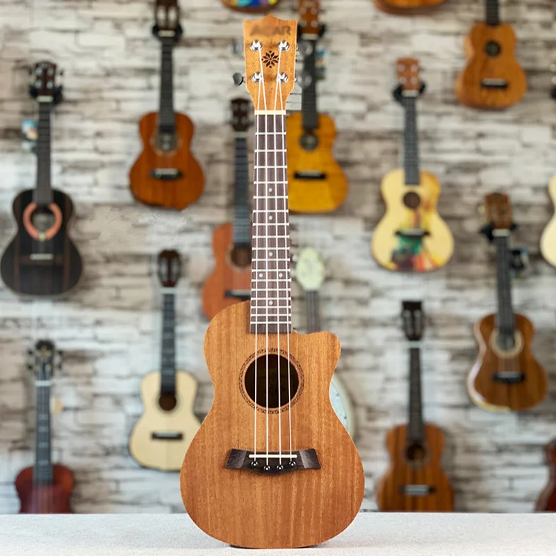 

Ukulele 23 26 Inches All Sapele Mini Electri Concert Tenor Acoustic Guitars 4 Strings Ukelele Music Install Pickup Travel Guitar