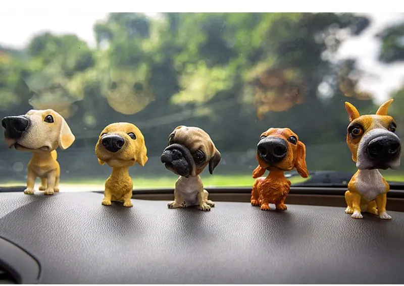 GSPSCN автомобиль 3D милые наклейки с изображениями собак корги Хаски трясущийся головой кукла собака автомобиль кивая собака внутренний животное креативная наклейка