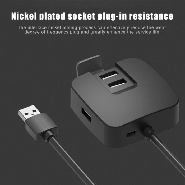 USB 2,0 концентратор адаптер высокоскоростной мобильный телефон стенд портативный для домашнего офиса планшета