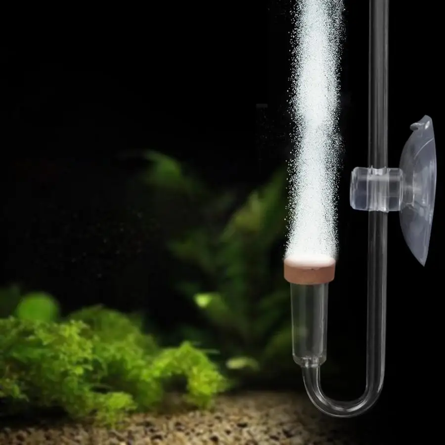 Аквариум для воды живой мох завод акриловый прозрачный CO2 распылитель счетчик пузырей для аквариумных растений водная трава