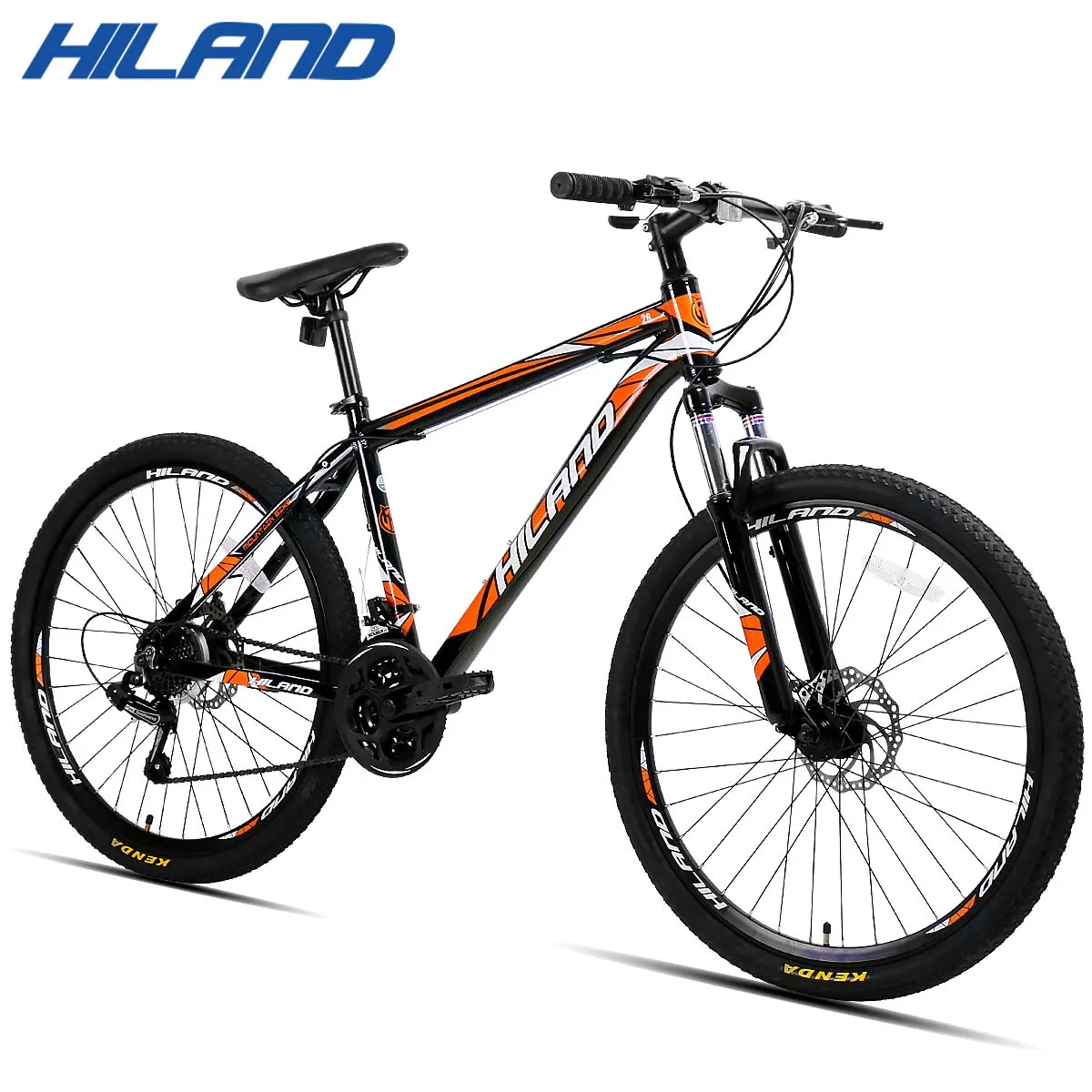 HILAND велосипед 26 ''21 подвеска скорости горный велосипед, механический дисковый тормоз с цепями TZ50 и TEC, шины CTS - Цвет: spoke wheel