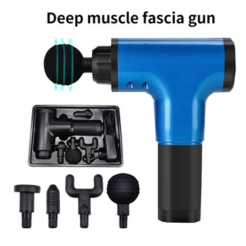 

6 Speeds Deep Tissue Fascia Gun Massage Gun Cordless Handheld EMS Muscle Massager Chargeable Device Slimming Shaping Pain Relief