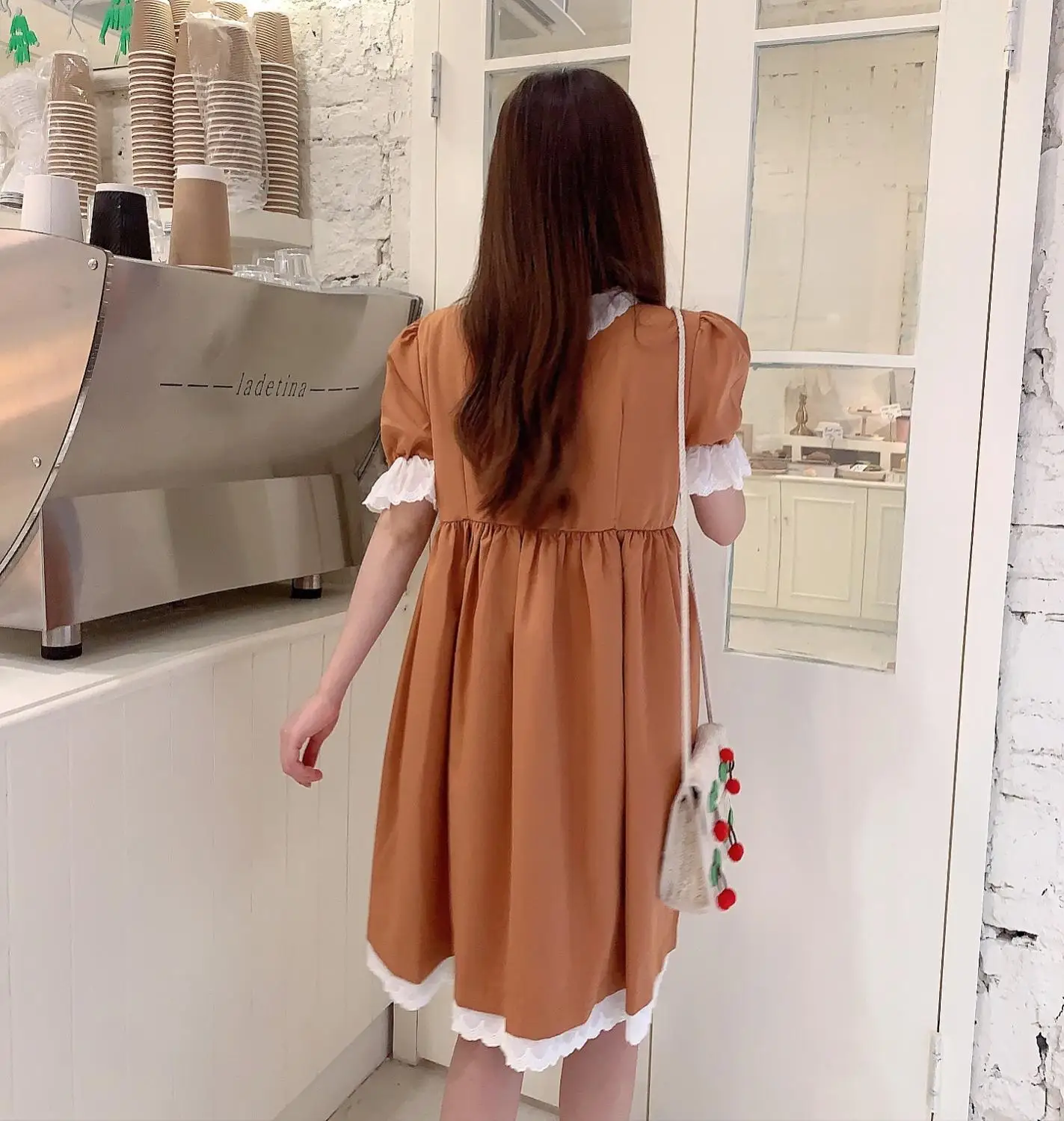 Корейское милое женское платье Kawaii свежие платья 2020 летние милые кружевные