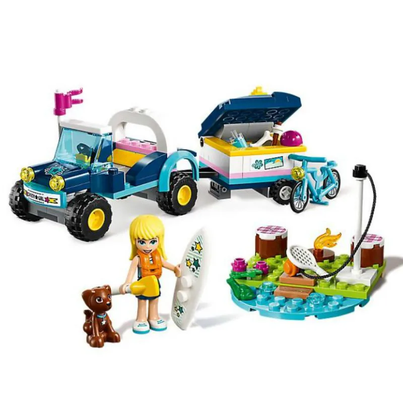 

Friends Series Toys Stephanies Buggy Trailer Compatible Legoingly Friends 41364 Building Blocks for Children Christmas Gift