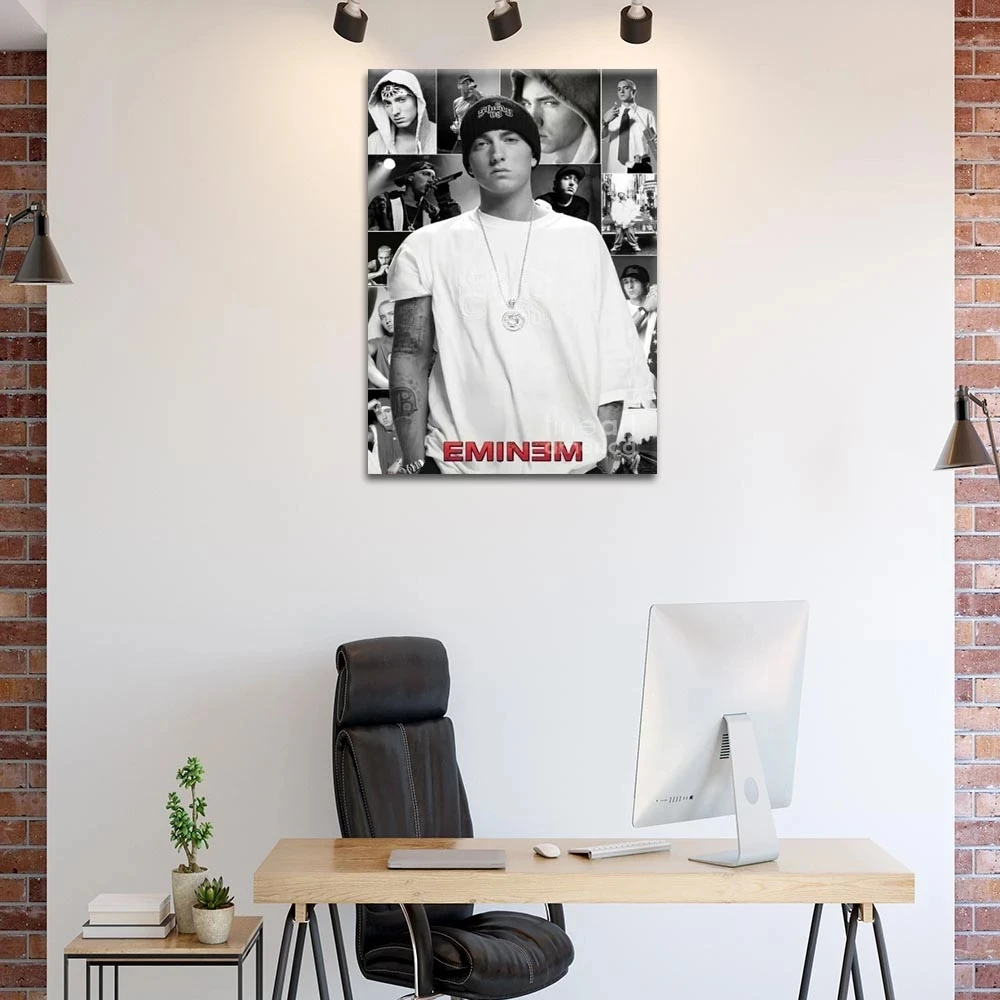 Canvas Pictures EMINEM In His Youth By Jemmy Grey Home Decoration Modern Paintings Wall Art Prints Poster Modular Living Room